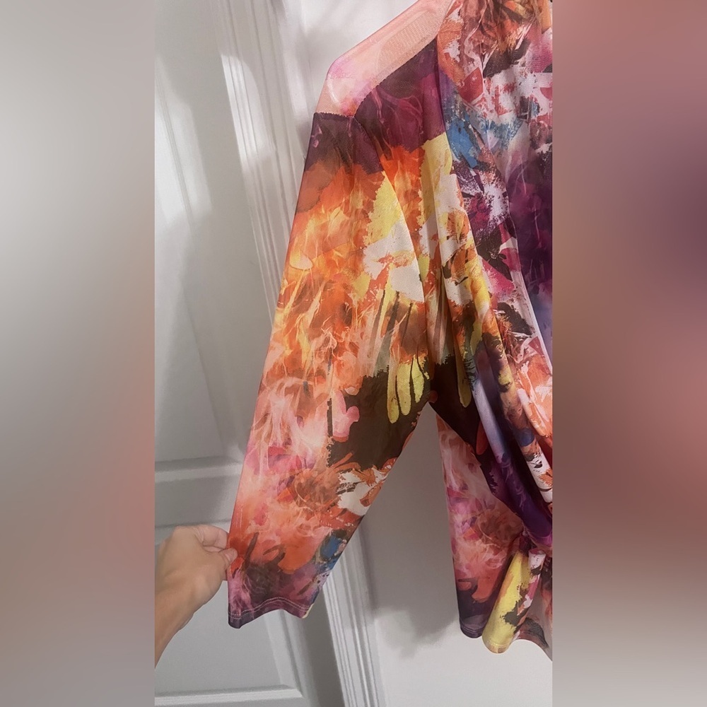 FINAL PRICE Anthropologie Juliette Vibrant Blouse - Picture 4 of 6